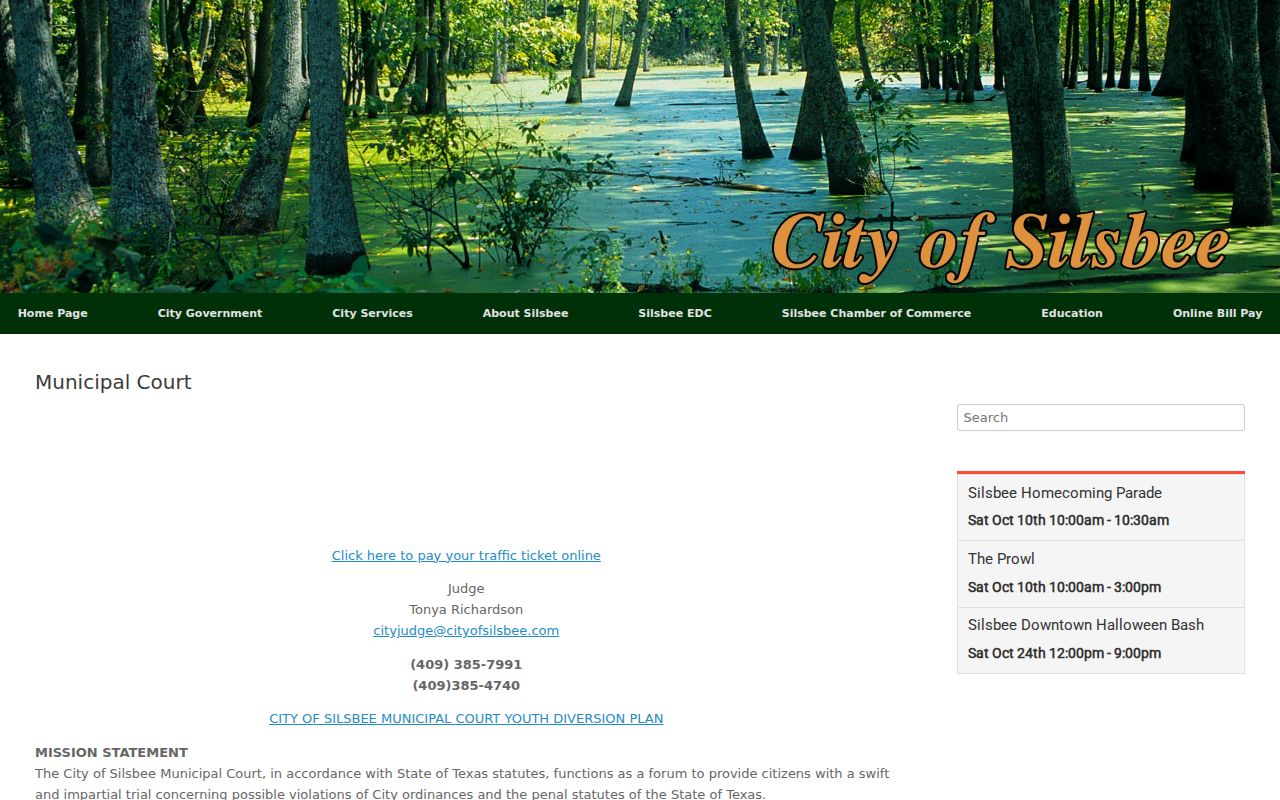 Hardin County warrant records: Silsbee Municipal Court functions and clerk contact
