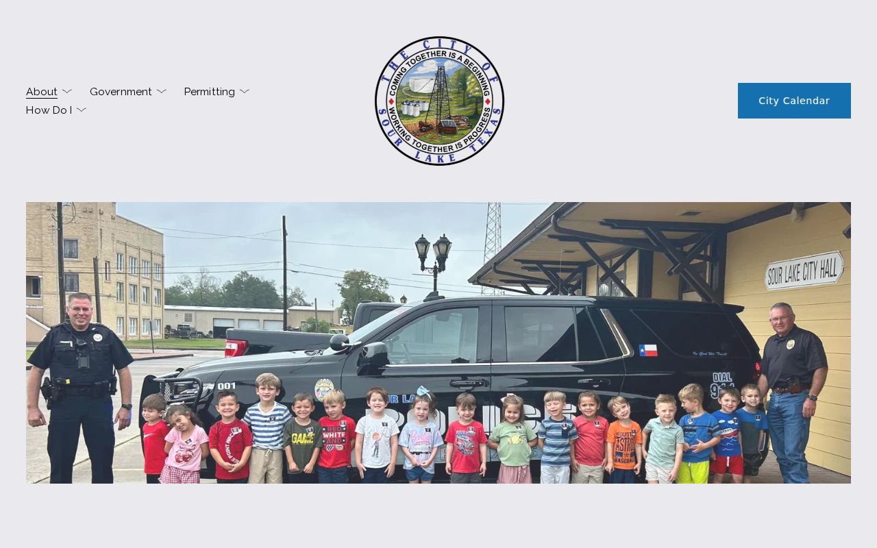 Sour Lake Police Department contact page for city records and routing